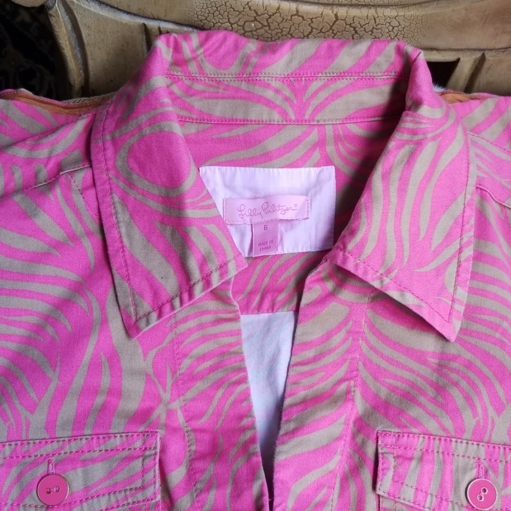Lilly Pulitzer safari shift dress - Picture 5 of 8